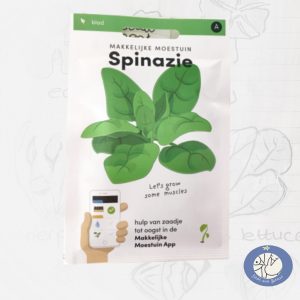 Product afbeelding Spinazie zaden van het merk Makkelijke Moestuin voor website Birds and Berries België